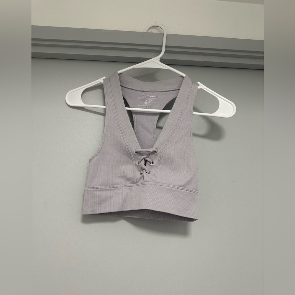 Bella Movement Racerback Sports Bra in Soft Lavender